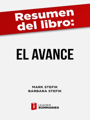 cover image of Resumen del libro "El Avance" de Mark Stefik